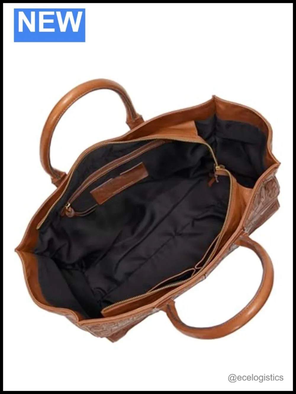 Lucky Brand Nita Woven Tote - Leather Satchel, Shoulder Bag, Zip Closure
